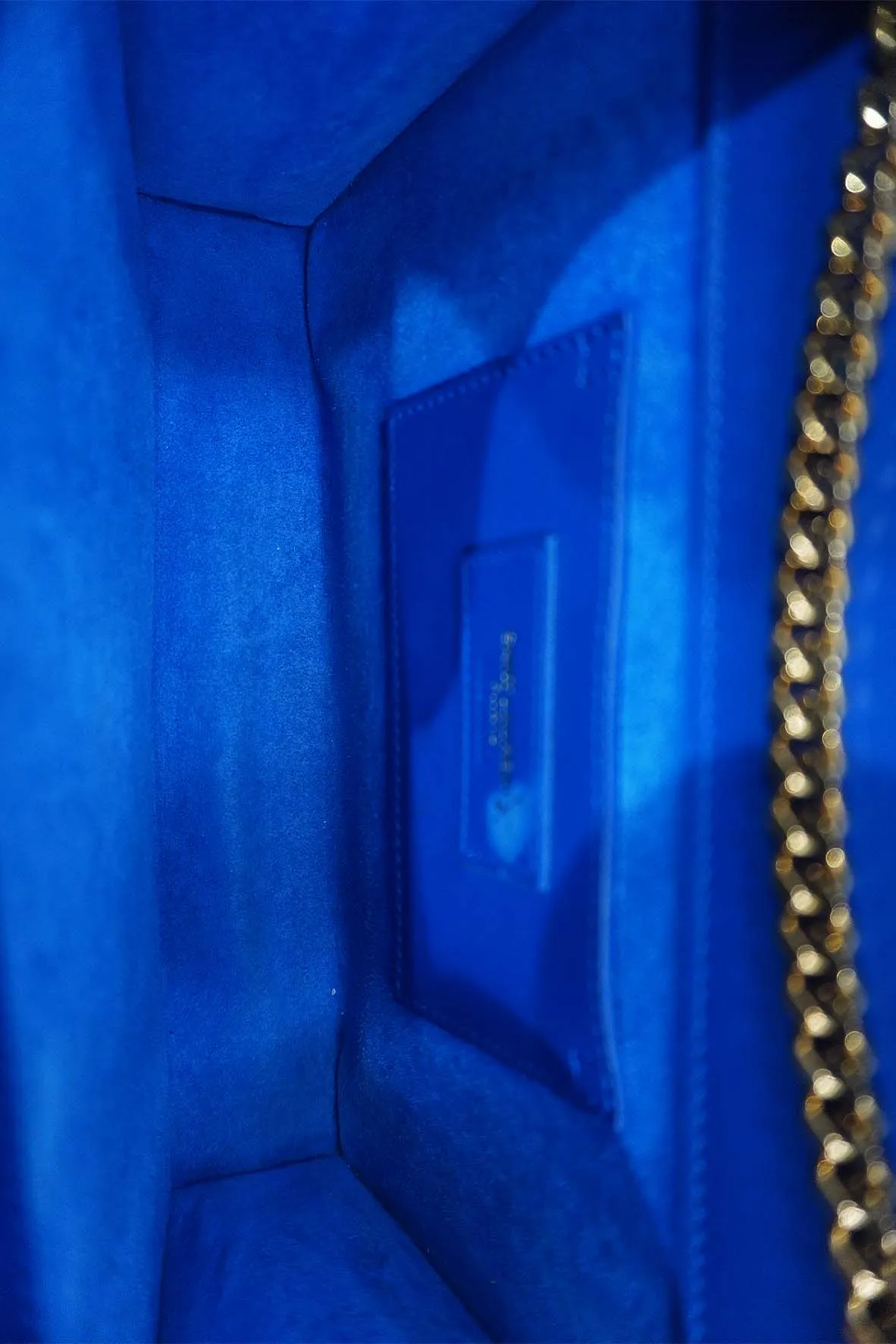 Leather Medium Kate Monogram Tassel Chain Bag with Tassel Blue