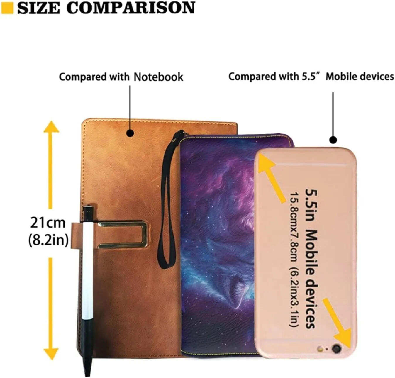 Leather Purses 2Pcs, Fashion Shoulder Bag with Belt Wallet Set of 2 Lightweight & Portable for Independence Day