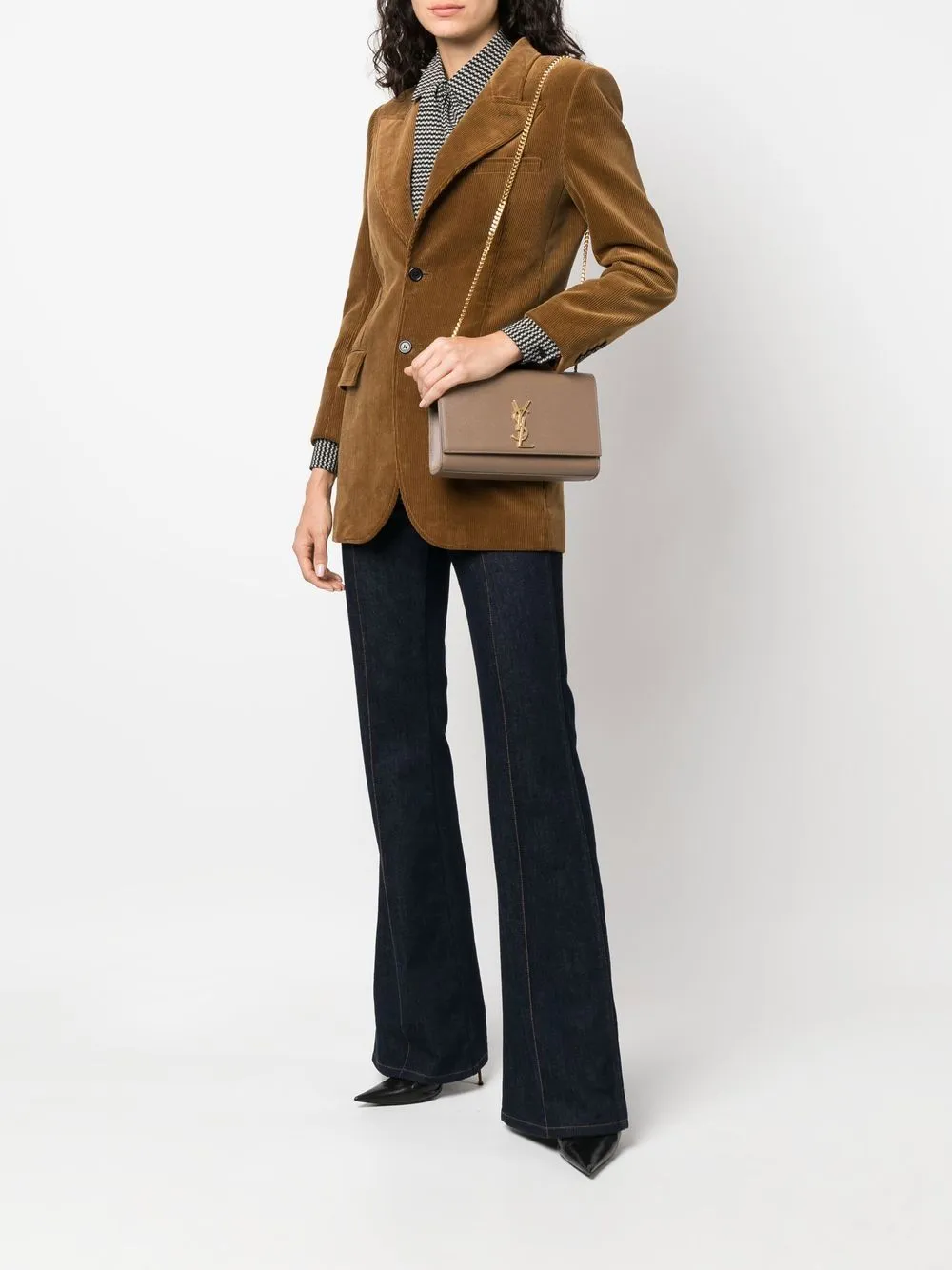 Leather shoulder bag