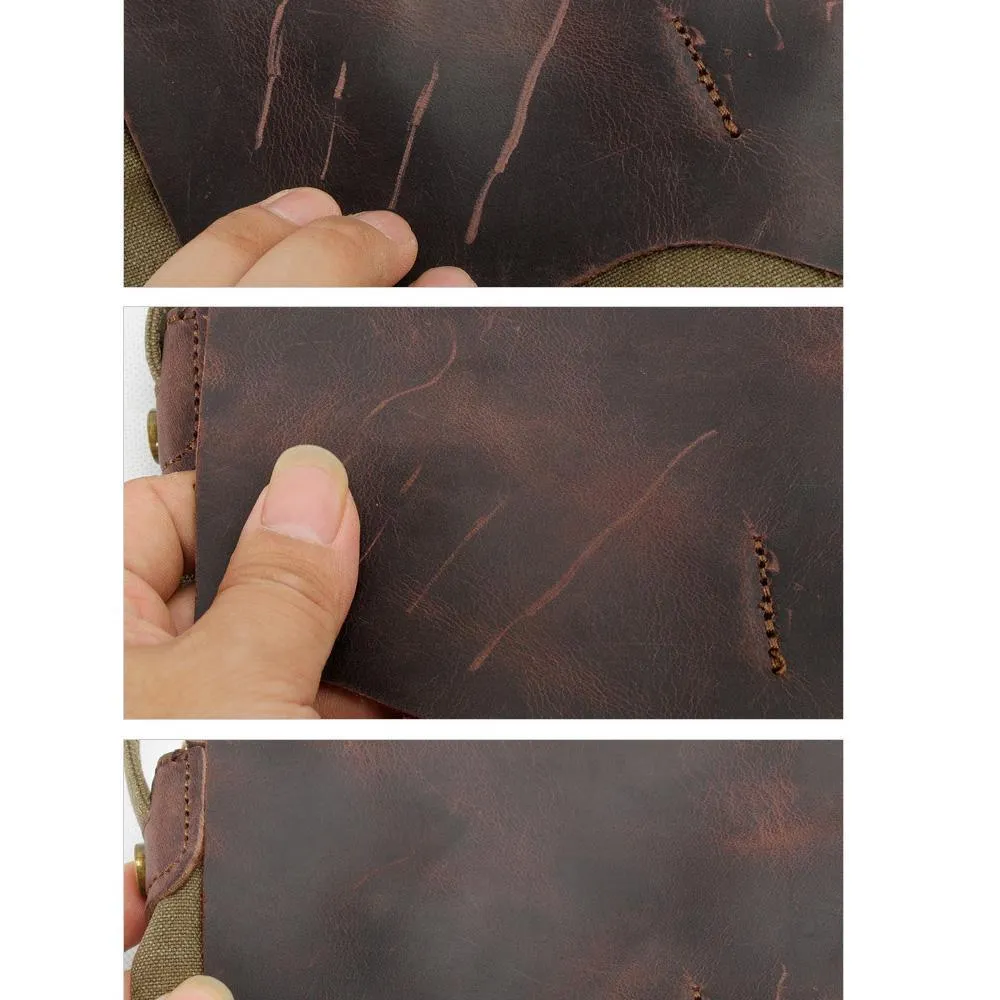 Leather Small Sling Bag for Men