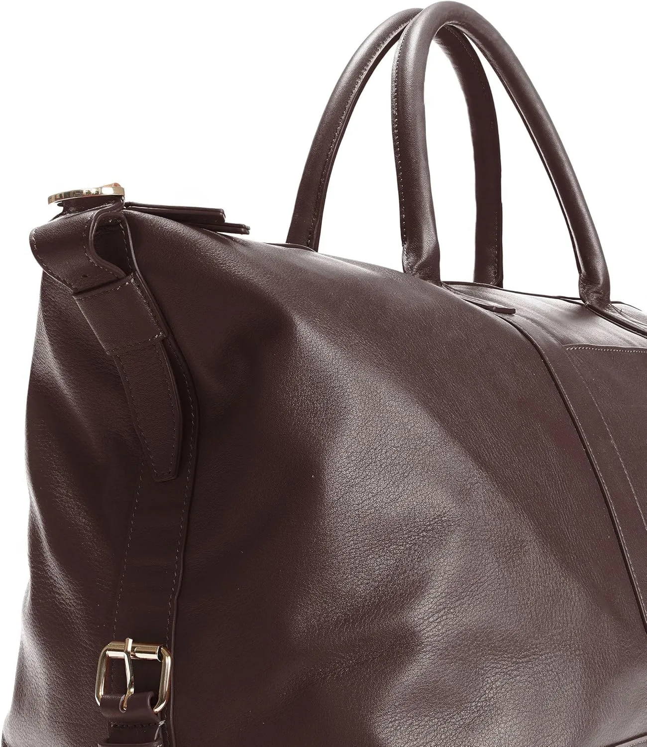 Leatherology Brown Leatherology Kessler Large Duffle - Spacious design with exterior pocket, large zippered interior pocket, and 2 open interior pockets