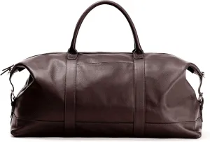 Leatherology Brown Leatherology Kessler Large Duffle - Spacious design with exterior pocket, large zippered interior pocket, and 2 open interior pockets