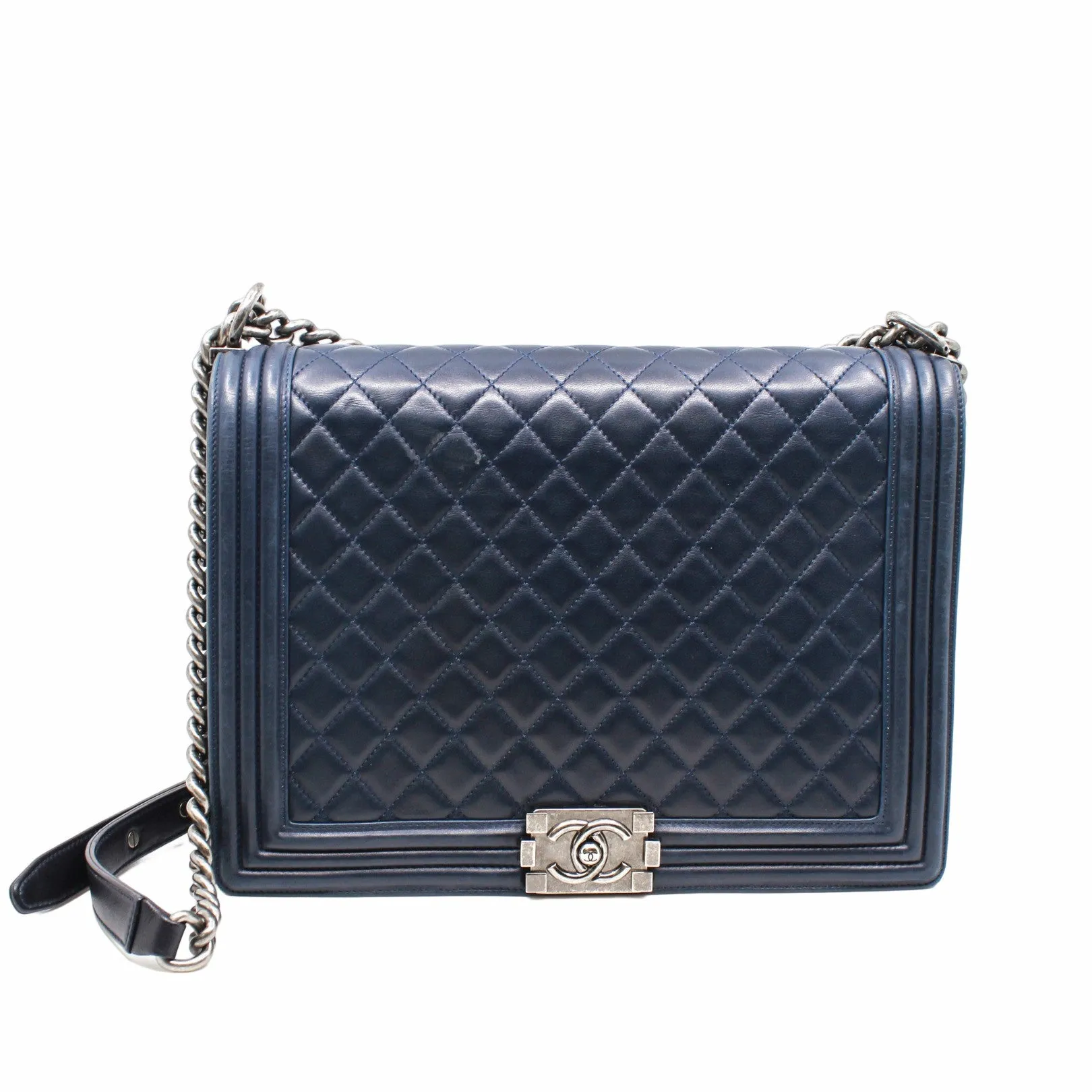 leboy large lamb skin navy phw seri 16