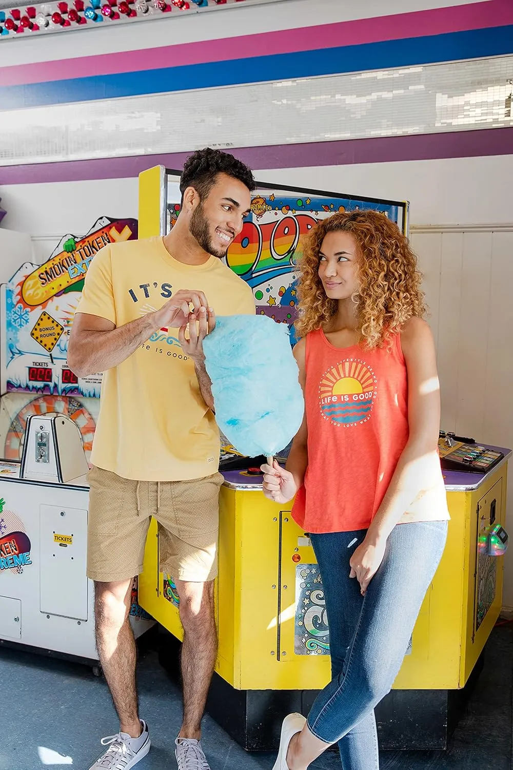 Life is Good Men's Crusher Tee Yeah Buoy, Darkest Blue