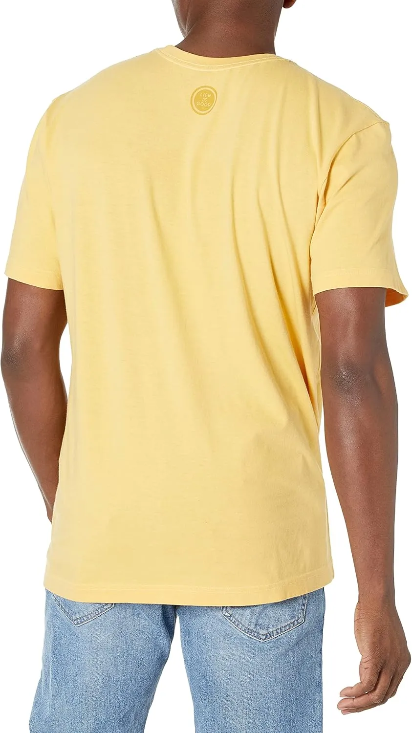 Life is Good Men's Crusher Tee Yeah Buoy, Darkest Blue