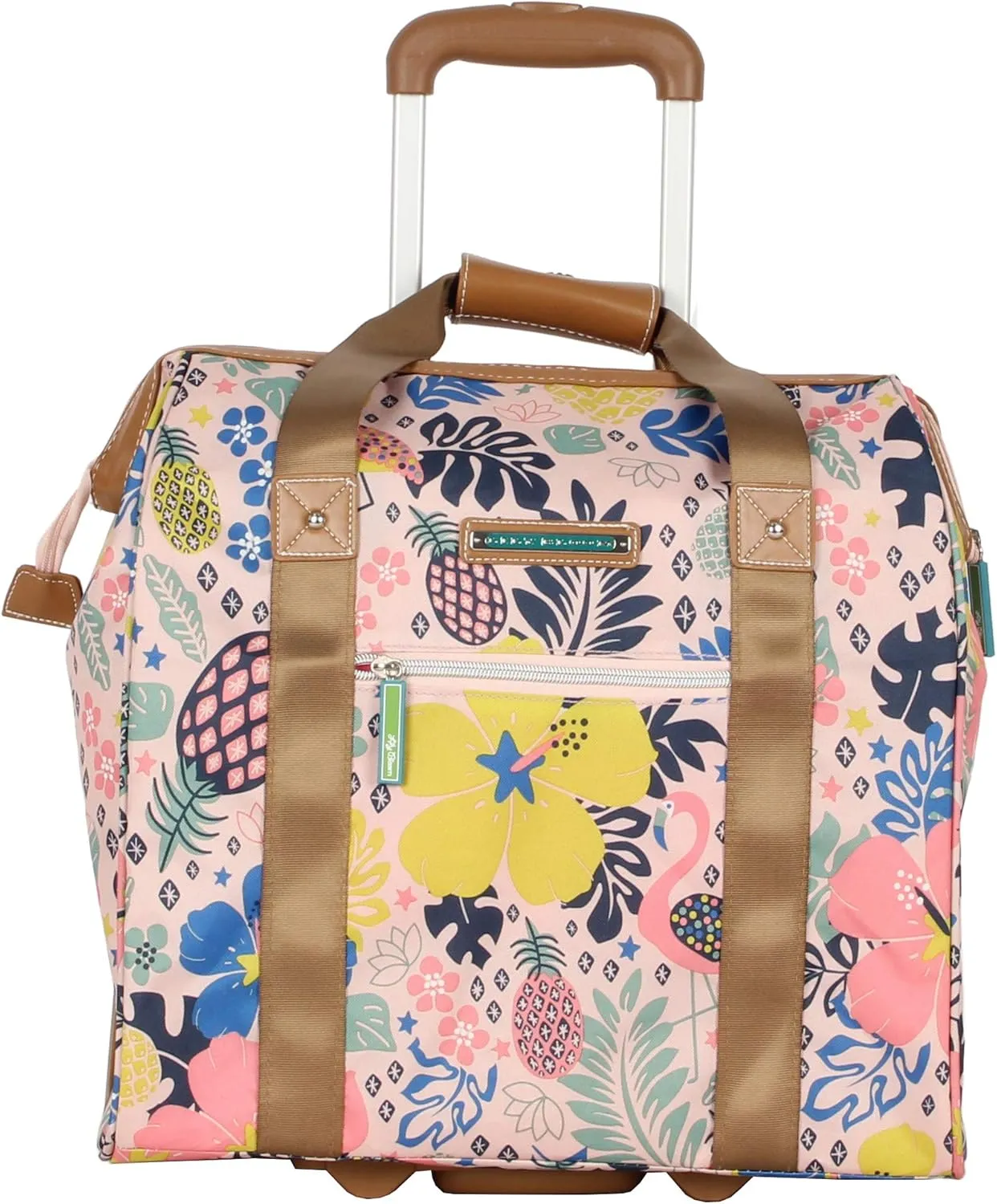 Lily Bloom Design Pattern Carry on Bag Wheeled Cabin Tote (Cabin Pink)