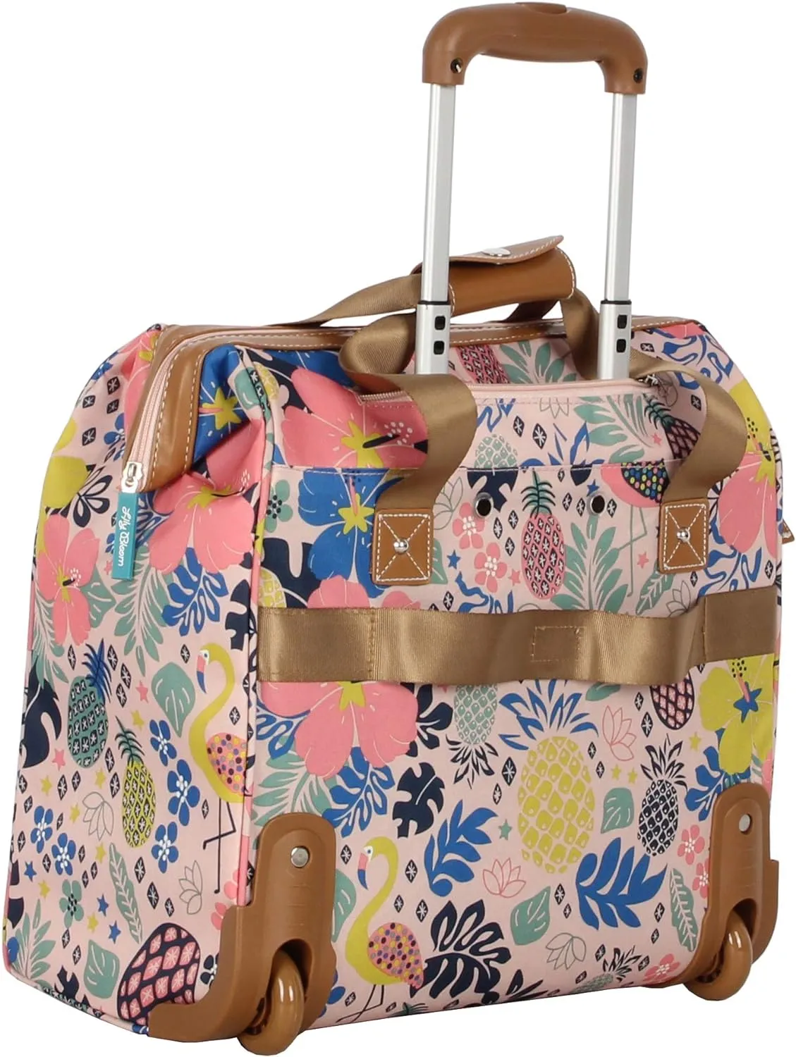 Lily Bloom Design Pattern Carry on Bag Wheeled Cabin Tote (Cabin Pink)