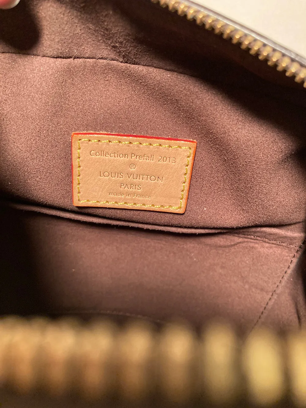 Limited Edition Louis Vuitton Rouge Monogram Tuffetage Deauville Cube Bag