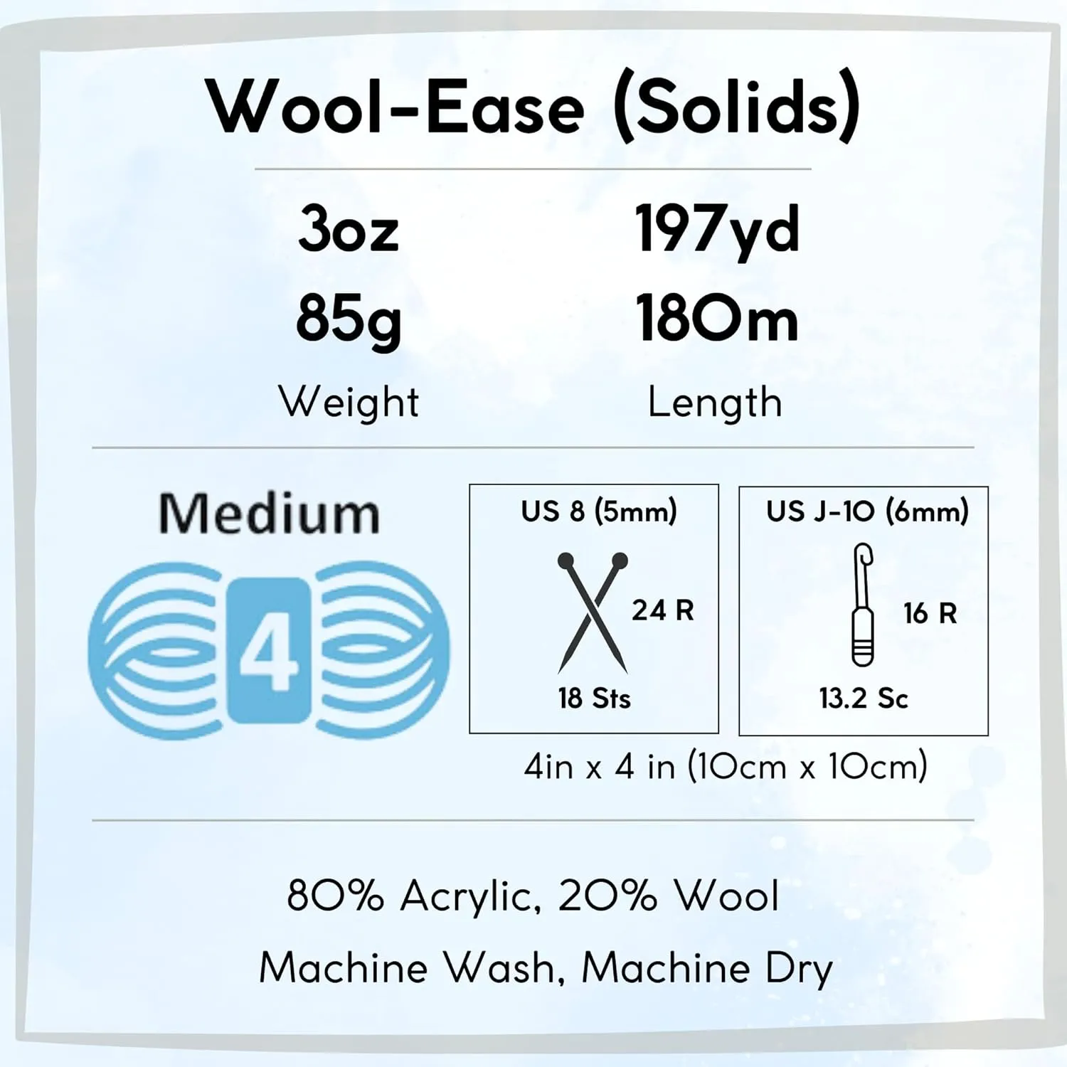 Lion Brand Wool Ease Oatmeal 620-024 (3-Skeins - Same Dye Lot) Worsted Medium #4 Acrylic, Wool Yarn for Crocheting and Knitting with Project Bag