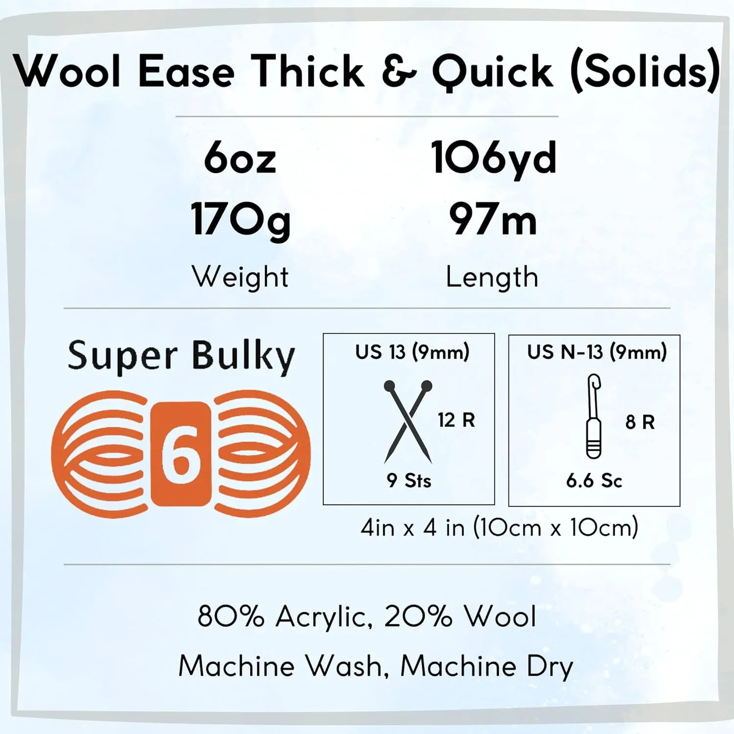 Lion Brand Wool Ease Thick & Quick Navy 640-110 (3-Skeins - Same Dye Lot) #6 S Bulky Acrylic-Wool Yarn for Crocheting and Knitting with Project Bag