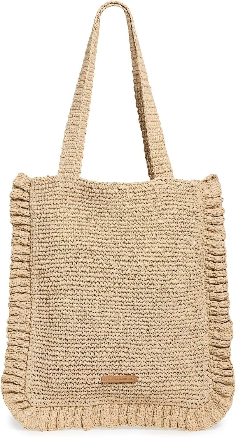 Loeffler Randall Women's Justine Crochet Ruffle Tote