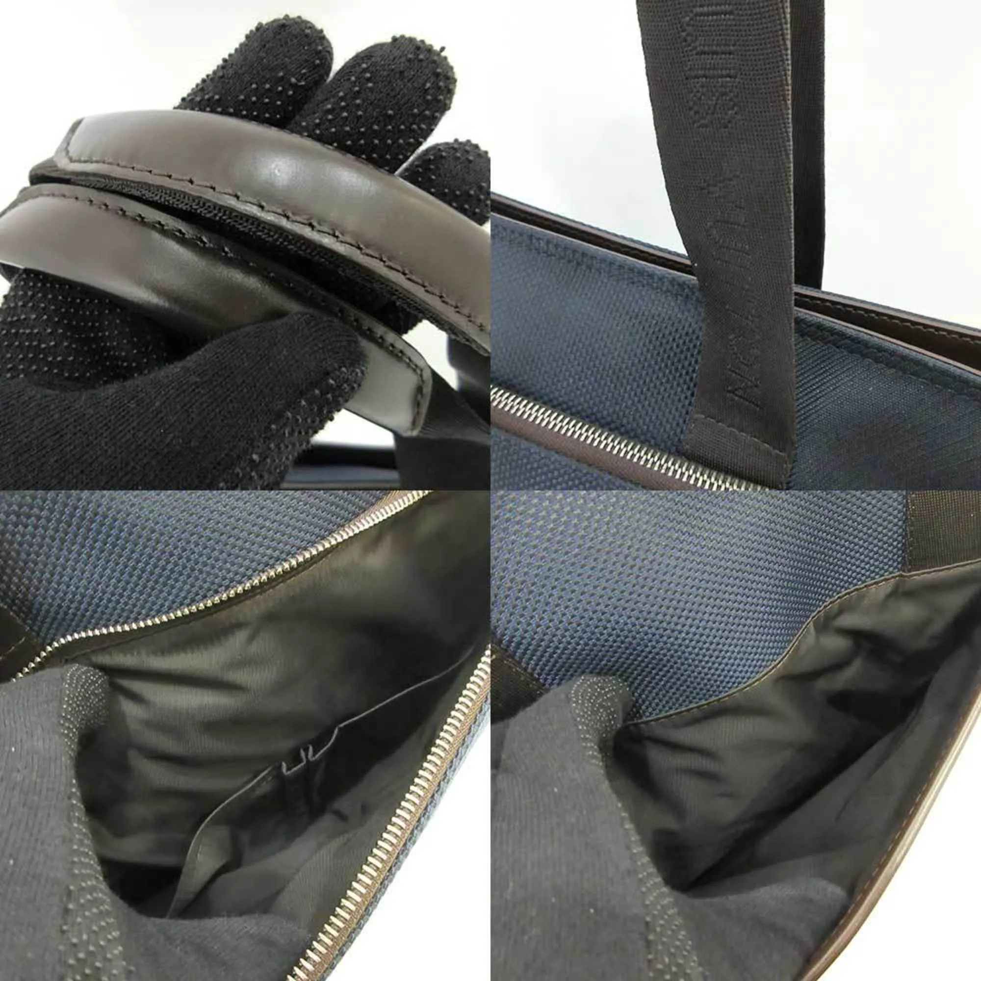 LOUIS VUITTON Bag Jongleur Blue Ocean Navy Tote Shoulder Crossbody 2way Men's Damierjean N48089 LOUISVUITTON
