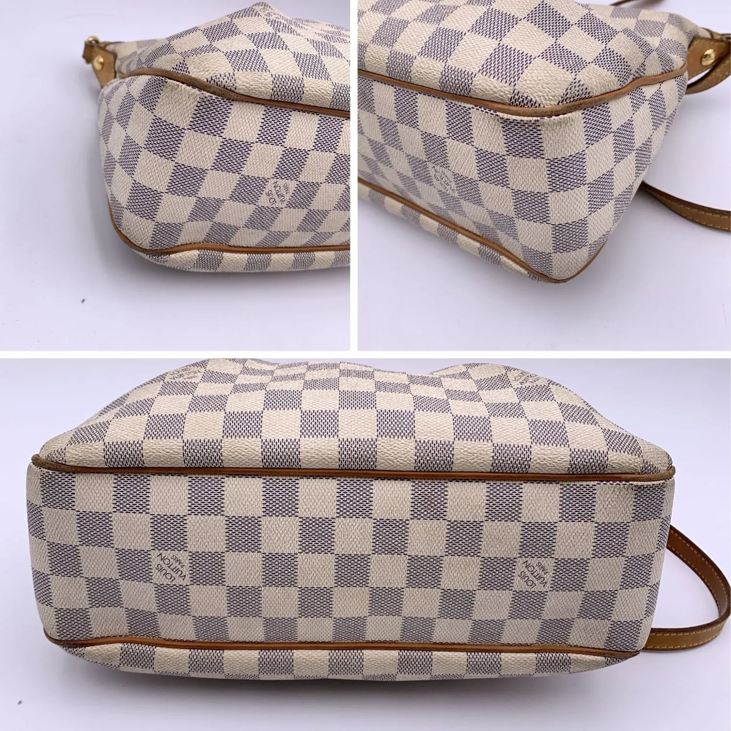 LOUIS VUITTON Damier Azur Canvas Siracusa Pm Shoulder Bag