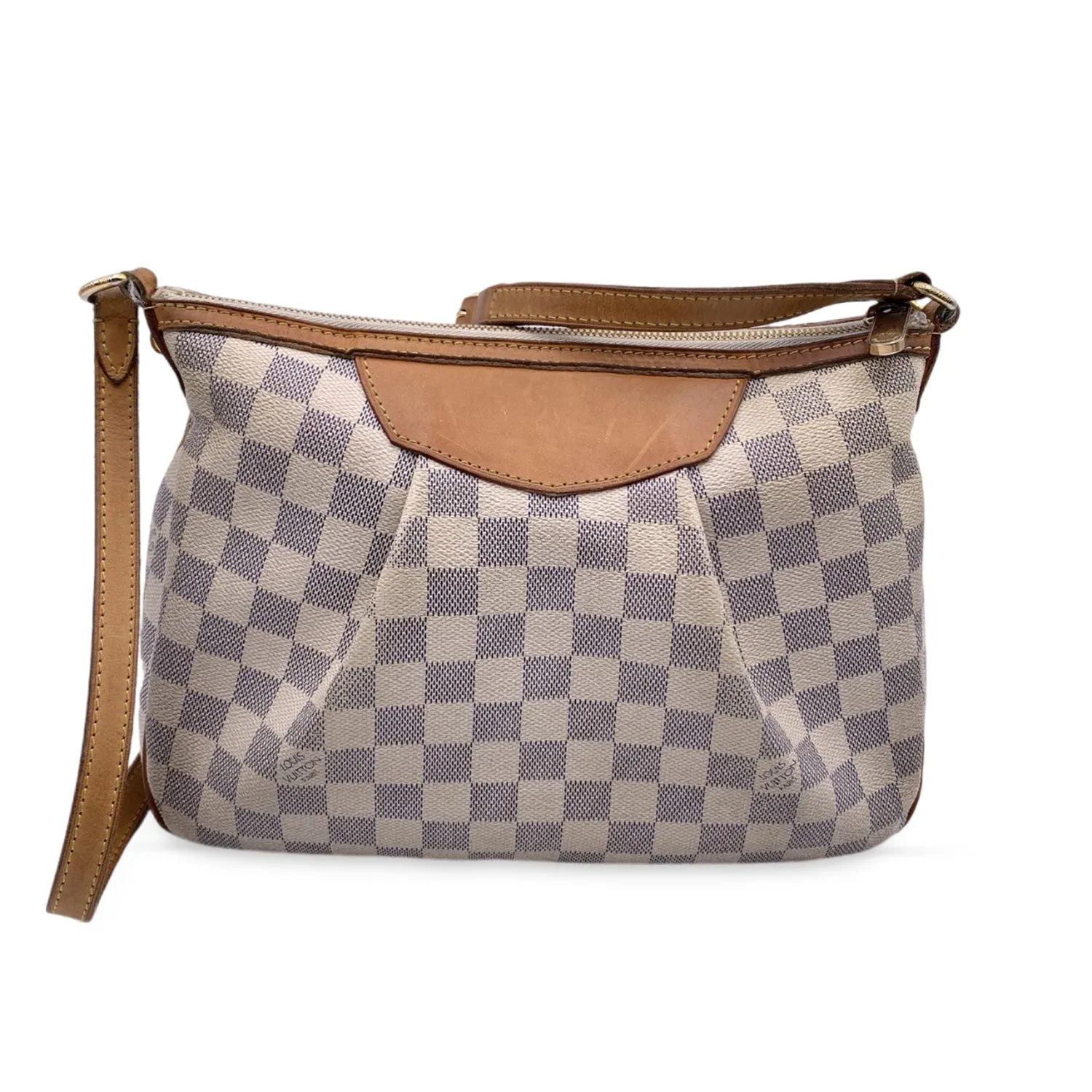 LOUIS VUITTON Damier Azur Canvas Siracusa Pm Shoulder Bag