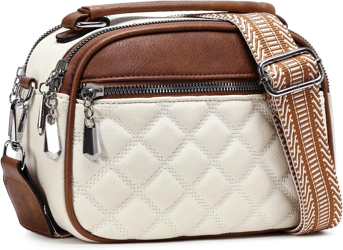 Love Deliver Crossbody Bags for Women Vegan Leather Shoulder Handbag Trendy Crossbody Purses with Adjustable Wide Strap