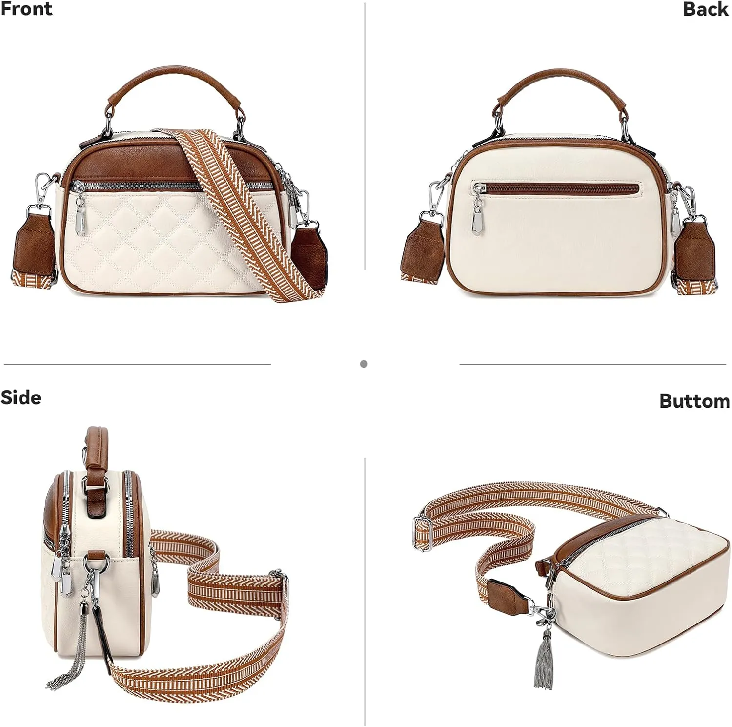 Love Deliver Crossbody Bags for Women Vegan Leather Shoulder Handbag Trendy Crossbody Purses with Adjustable Wide Strap