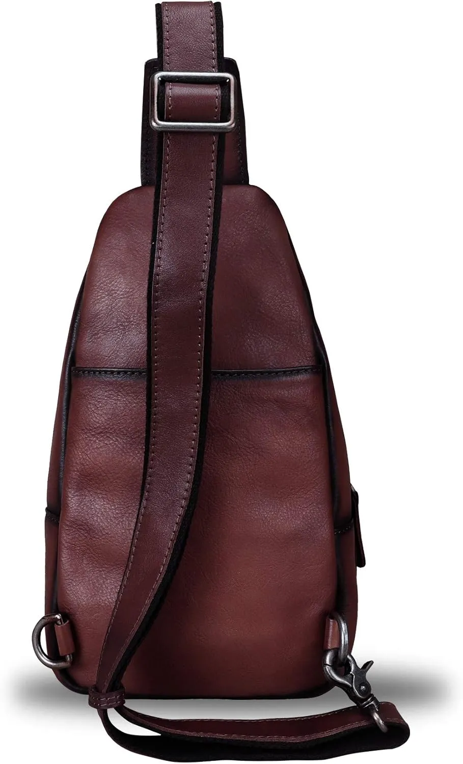 LRTO Genuine Leather Sling Bag - Handmade Leather Backpack for Women and Men - Crossbody, Chest Bag