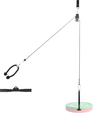 Luwint Fitness Pulley System, LAT Pulldown Squat Rack Attachments for DIY Home Gym Garage