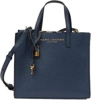 Marc Jacobs M0015685-426 Mini Grind Navy Blue Women's Leather Handbag