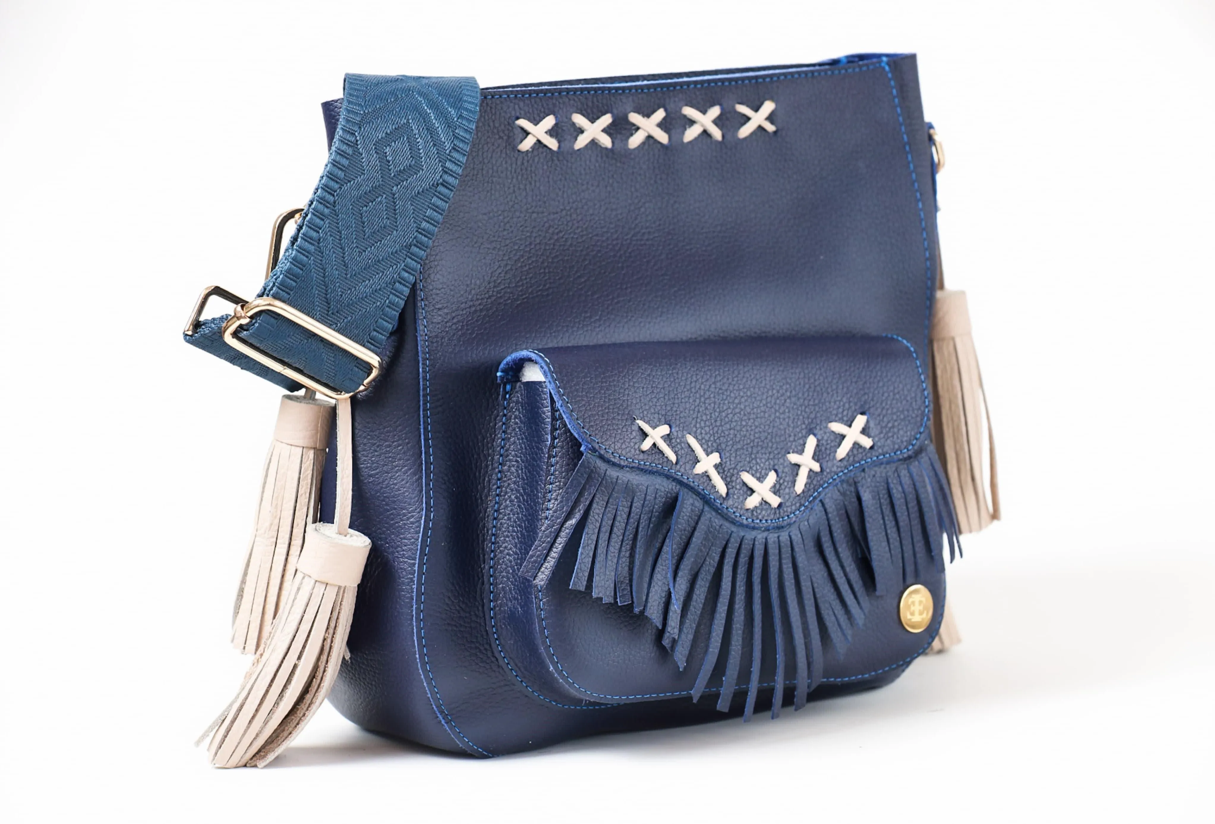 Maria X - Navy Blue Crossbody Bag