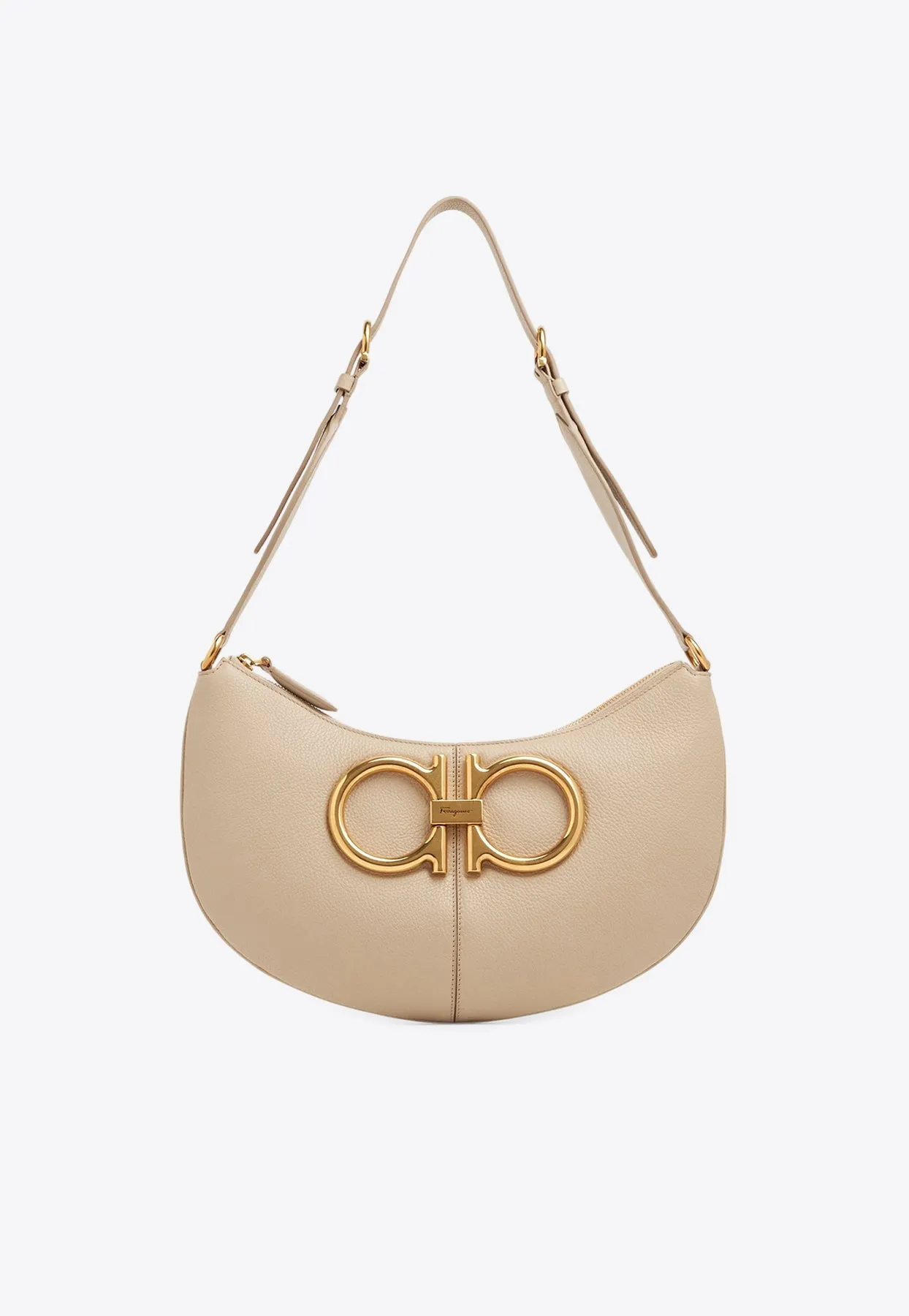 Maxi Gancini Leather Shoulder Bag