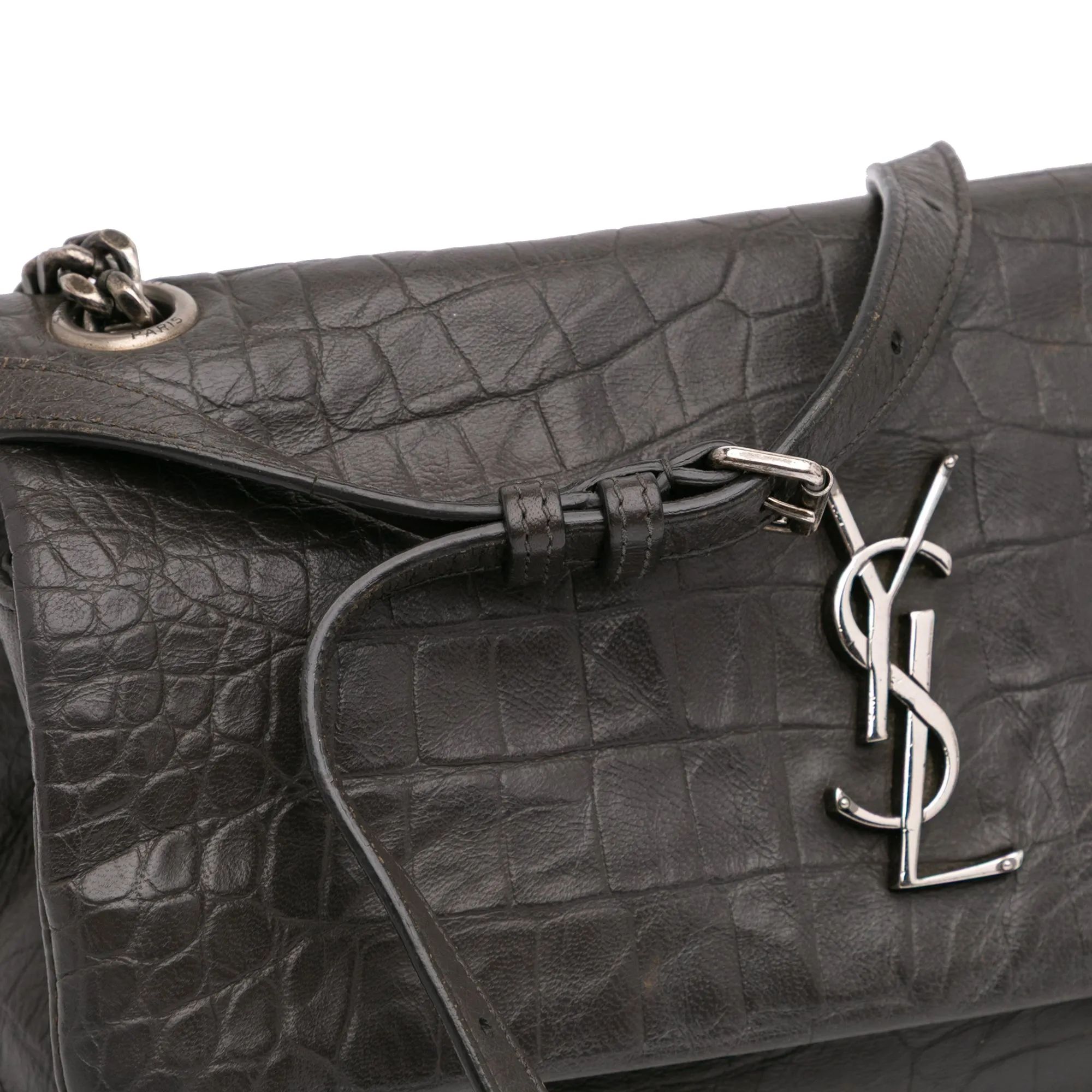 Medium Croc Embossed Calfskin Monogram West Hollywood Crossbody