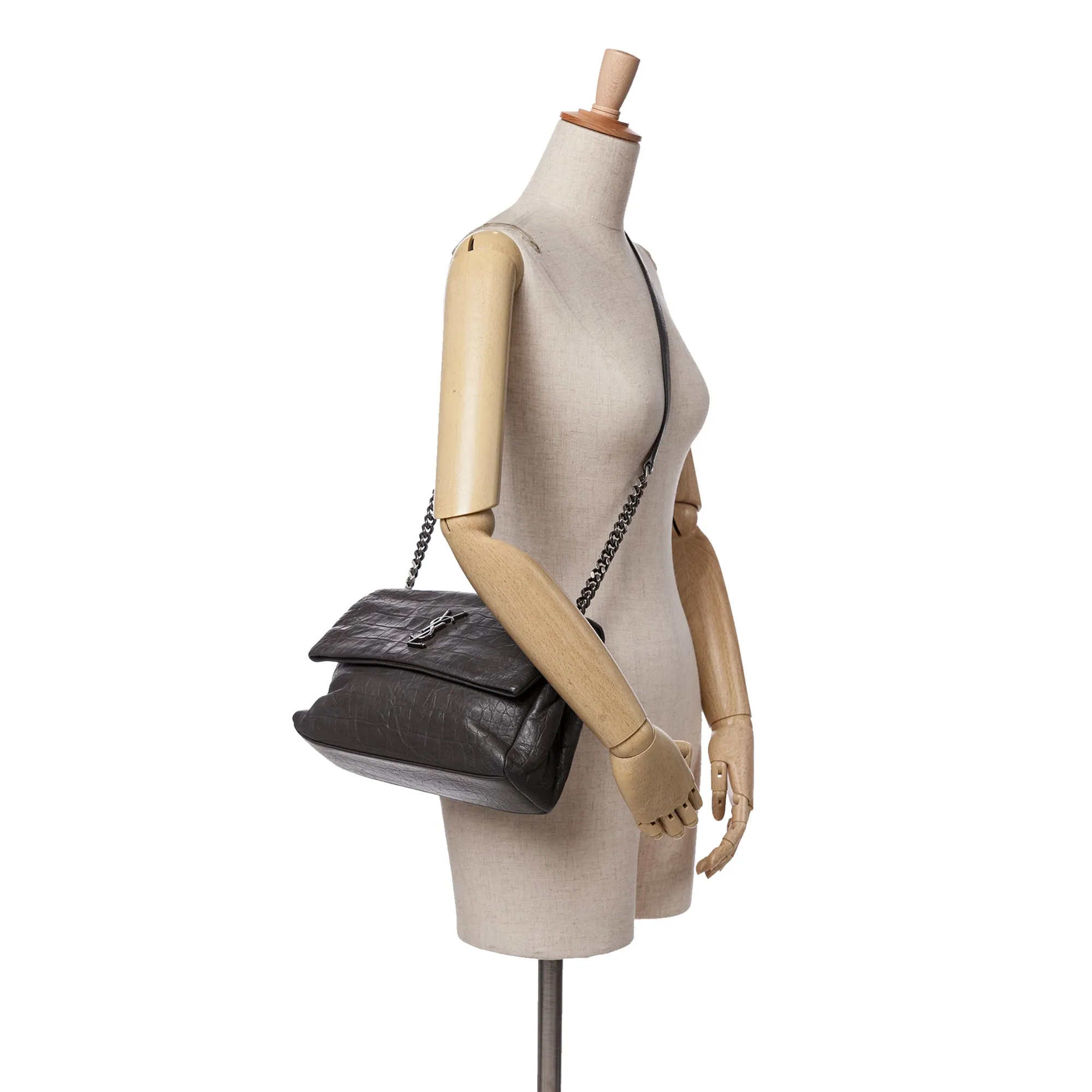 Medium Croc Embossed Calfskin Monogram West Hollywood Crossbody