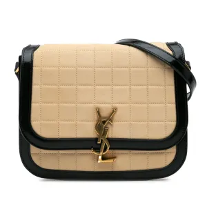 Medium Quilted Suede Monogram Solferino Crossbody