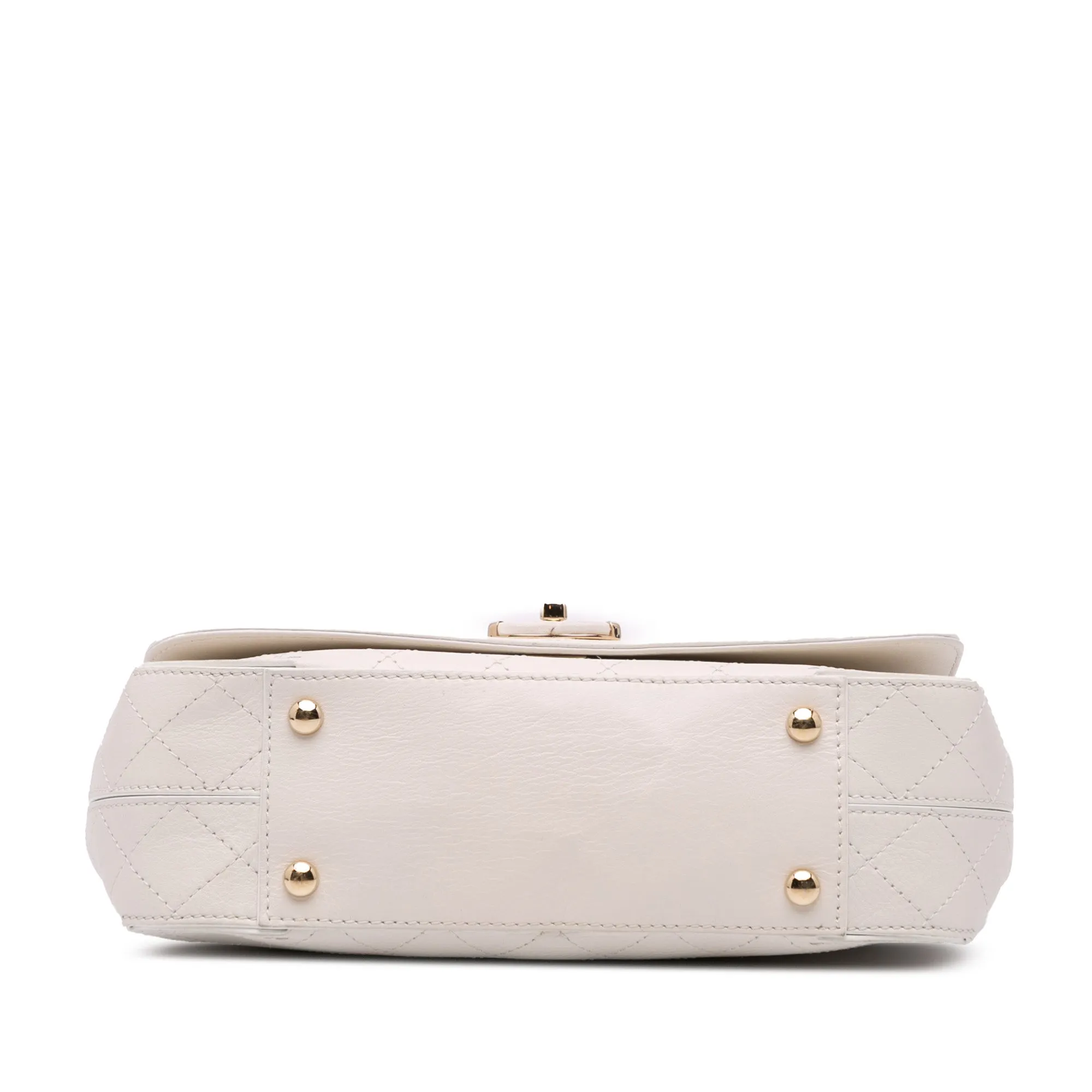 Medium Stitched Calfskin Covered CC Flap