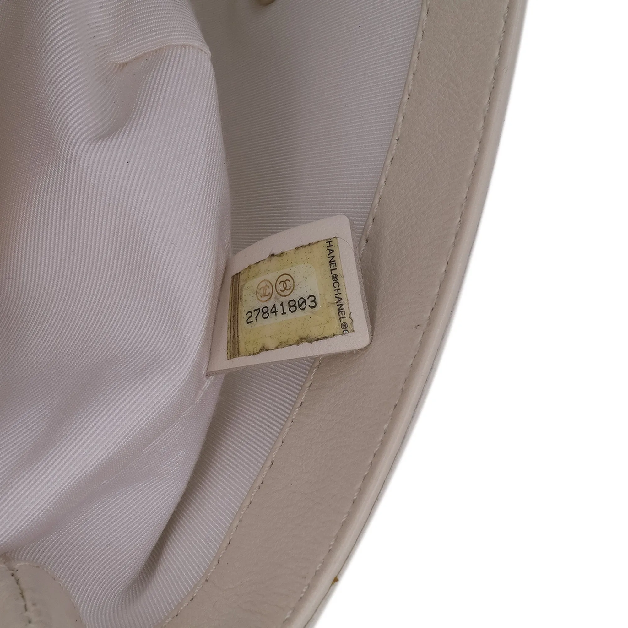 Medium Stitched Calfskin Covered CC Flap