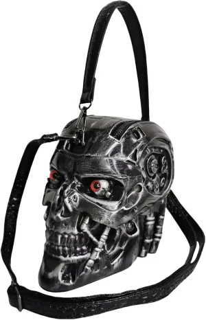 Men and Women Skull Shaped Handbag Crossbody Shoulder Bag PVC Weird Horror Gothic Halloween Skull Purse