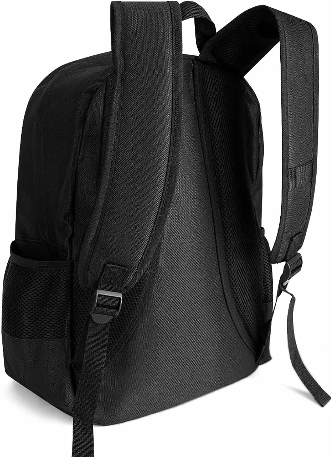 Men Women Polyester Trippy Tiger Animal Flower Art Daypack Backpack Large Capacity Carry On Bag With Smooth Zippers for Hiking Picnic Walking Cycling