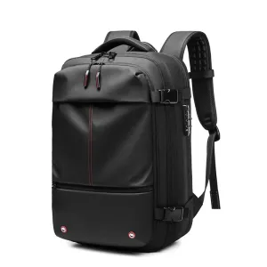 Men's 17-Inch Laptop Backpack with Vacuum Compression - Large Capacity Business and School Backpack for Outdoor Use