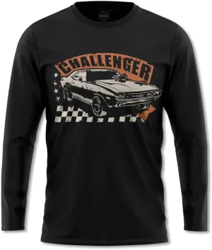 Men's 1971 Challenger Ltd American Muscle Car Long Sleeve Shirt