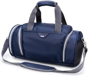 Men's and Women's Waterproof Sports Backpack Fitness Travel Tote Bag Outdoor Shoe Bag Separate Space (Drak Blue)