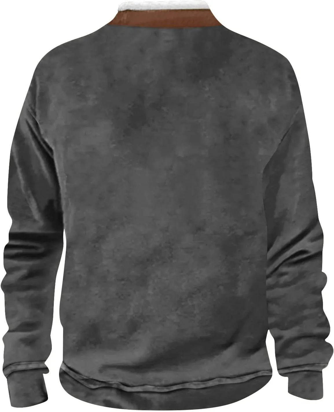 Men's Aztec Western Jacket Cowboy Print Sweatshirt Thermal Warm Sweater 1/4 Zip Stand Collar Plus Size Jacket Coats