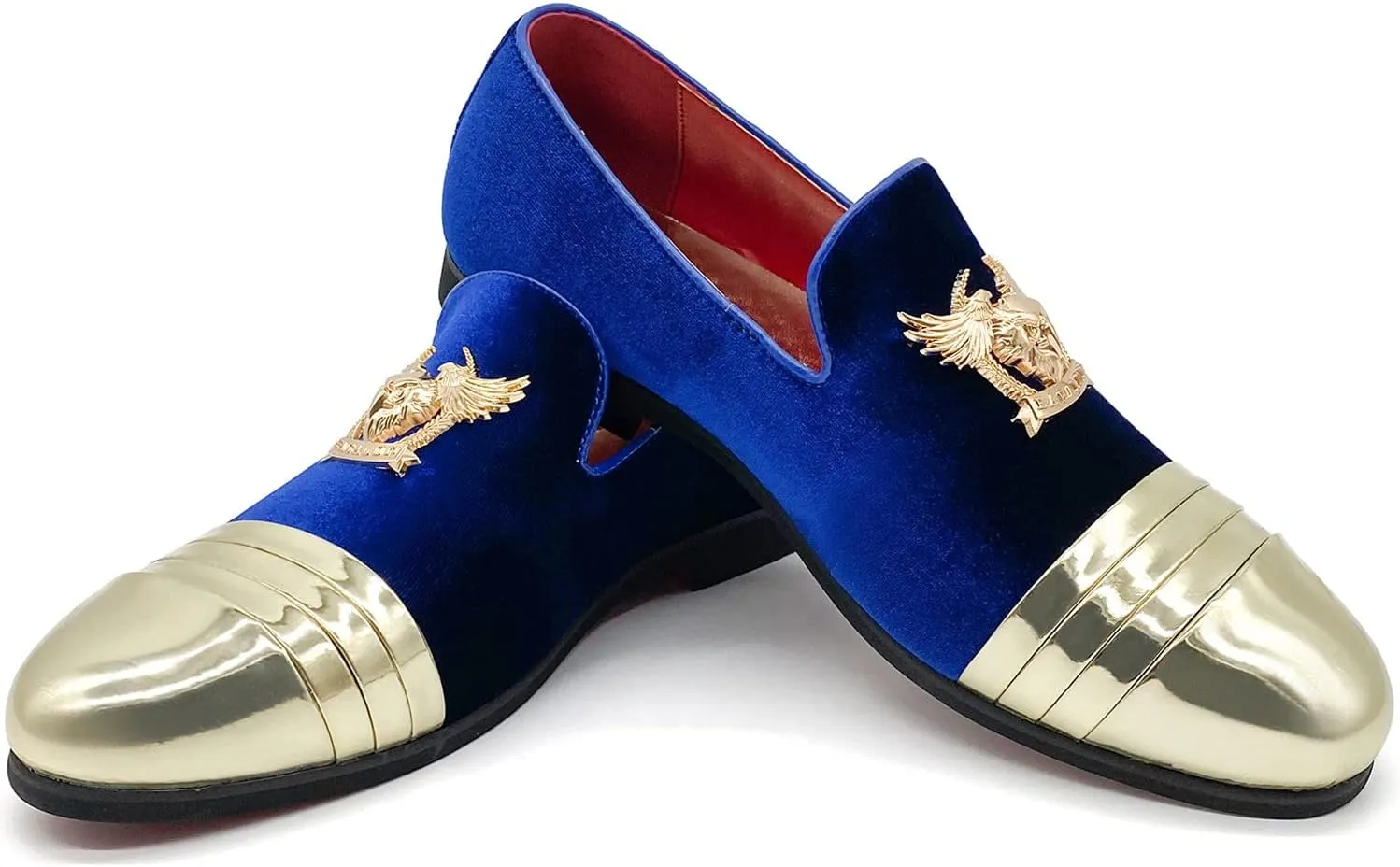 Men's Loafers Vintage Slip on Suede Dress Shoes Velvet Dress Loafers Size 7-13