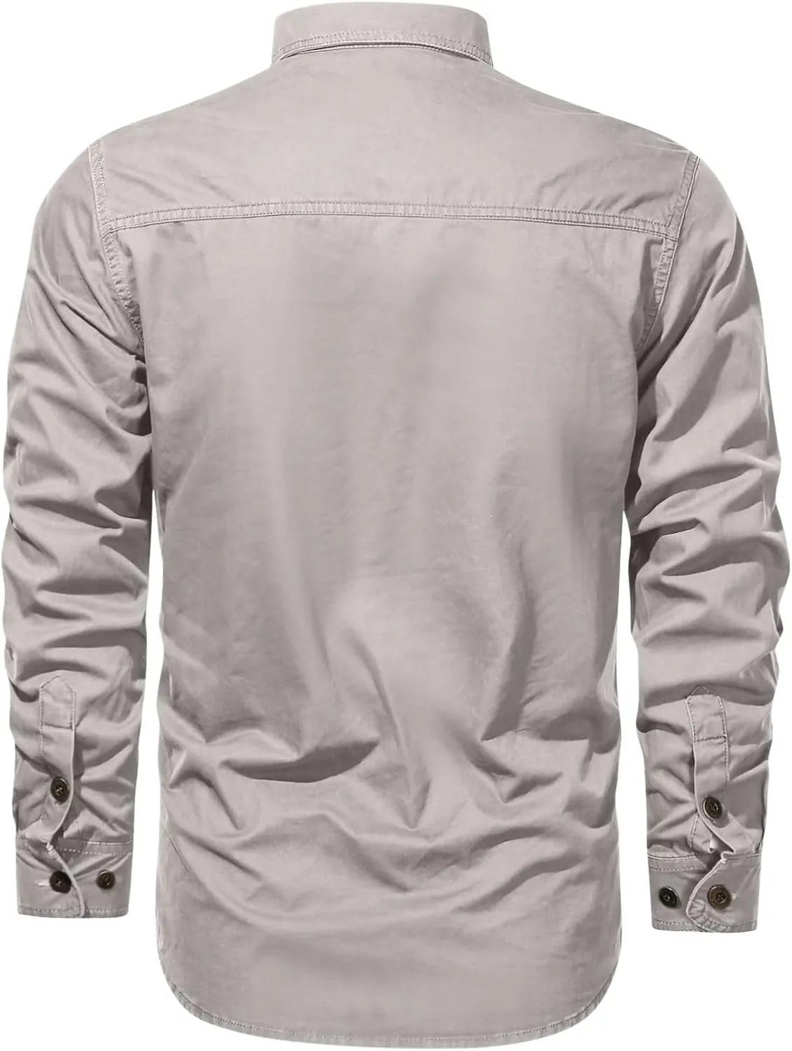 Mens Long Sleeve Shirts Casual 2024 Slim Fit Solid Color Cardigan Long Sleeve Shirt Shirts Men Tee Shirts Mens Day