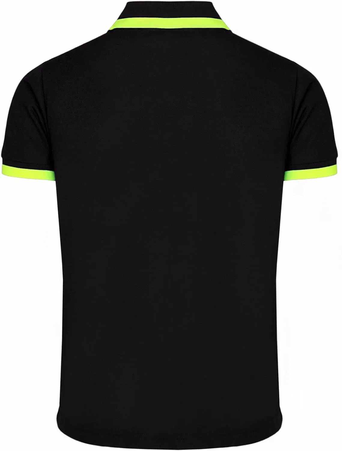 Men's Pique Polo Shirts Short Sleeve Fluorescent Point Polo Shirt