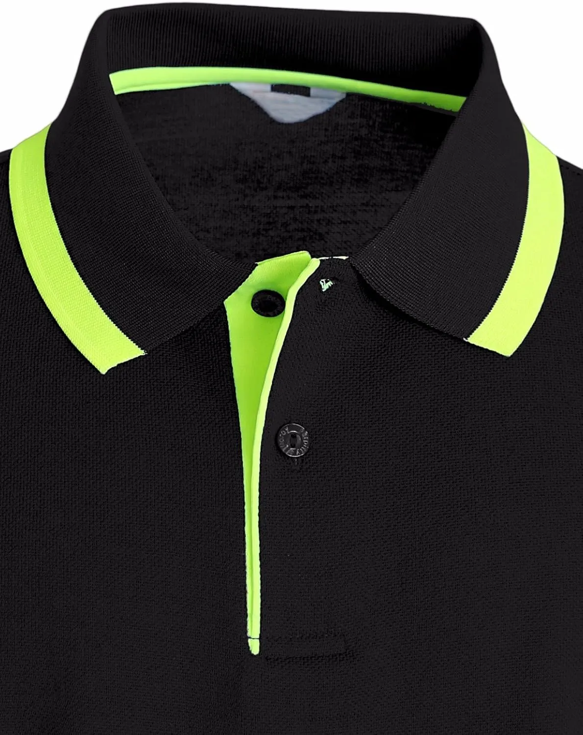 Men's Pique Polo Shirts Short Sleeve Fluorescent Point Polo Shirt