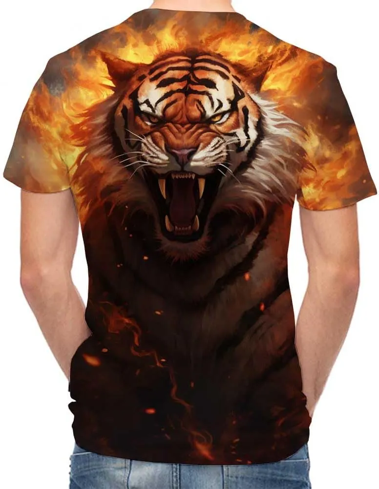 Men's Tees-Soft Fitted Cool Design Graphic T Shirt