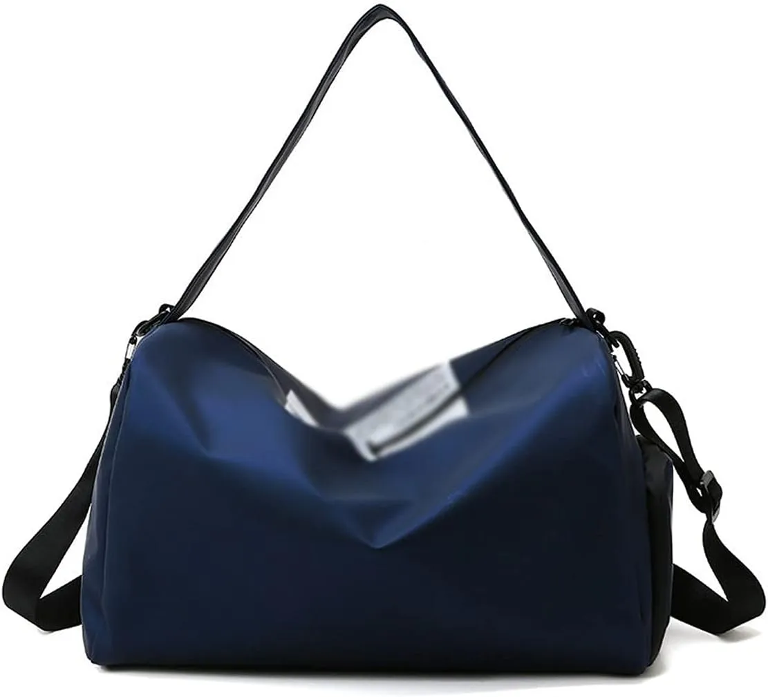 Mens Womens Sports Gym Bag Waterproof Cylinder Shoulder Outdoor Swimming Travelling Handbag