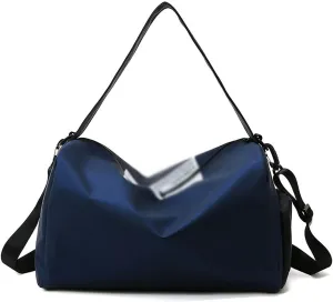 Mens Womens Sports Gym Bag Waterproof Cylinder Shoulder Outdoor Swimming Travelling Handbag