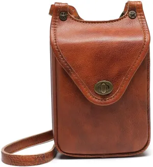 Micoklinlin Crossbody Bags for Women Genuine Leather Novelty Trendy Steampunk Phone Shoulder Bag Mens Handbag for Travel