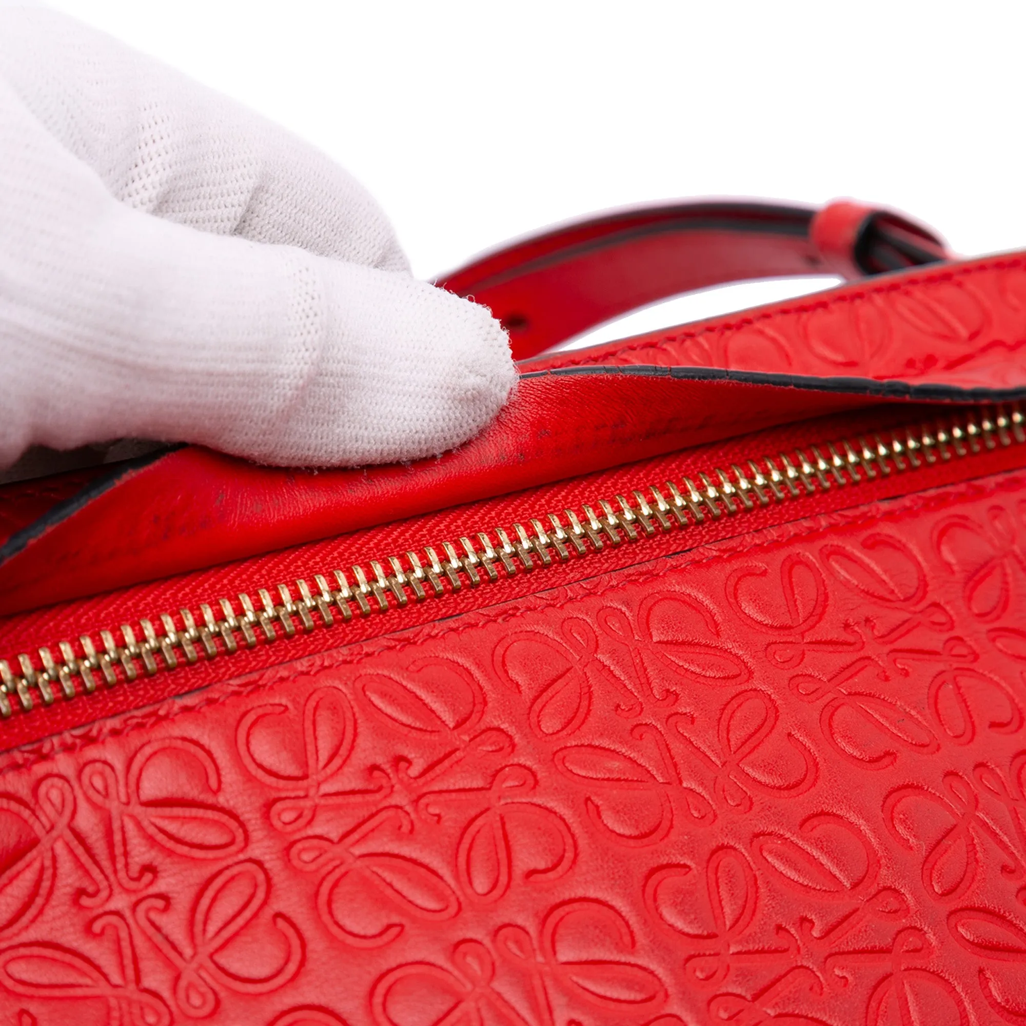 Mini Anagram Embossed Leather Repeat T Crossbody
