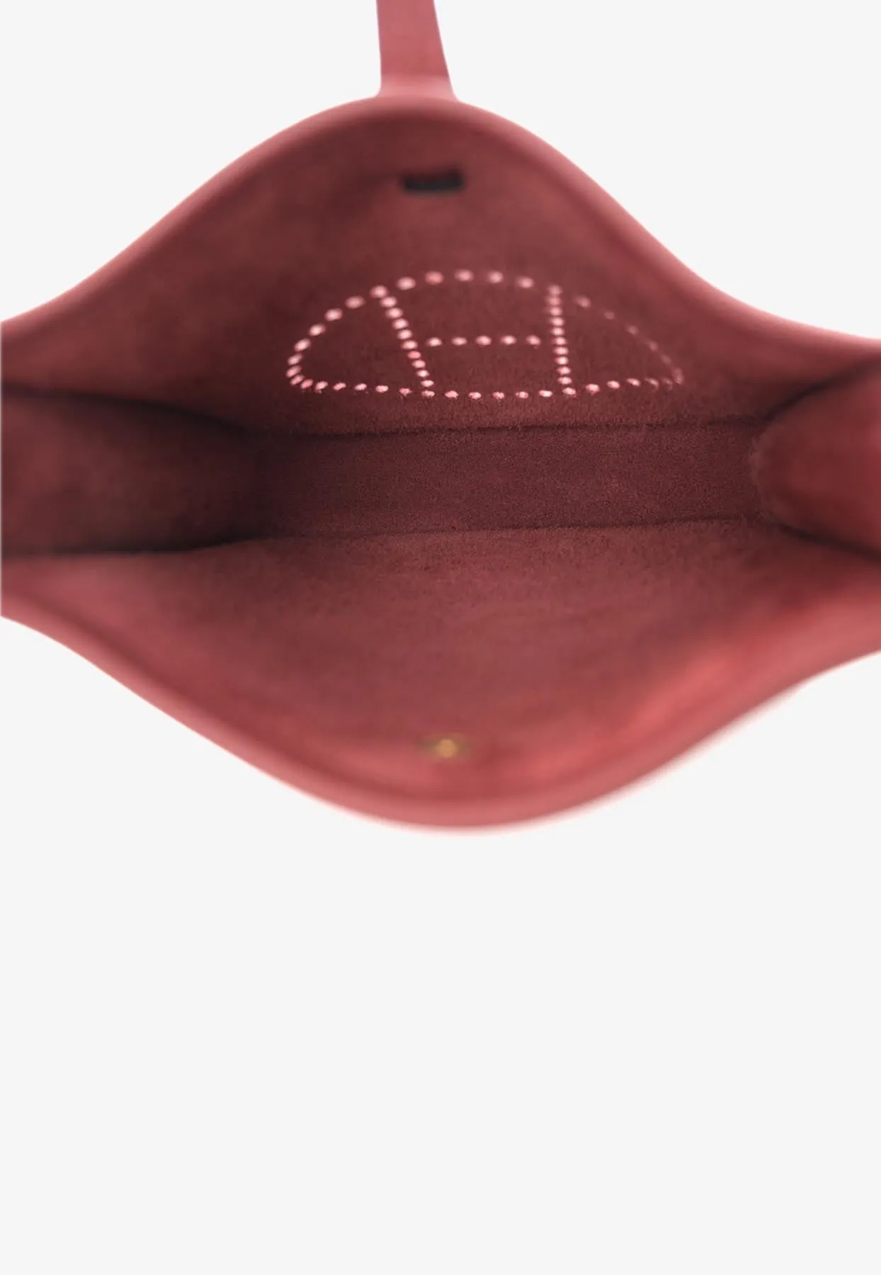 Mini Evelyne 16 Amazone in Rouge H Clemence Leather with Gold Hardware