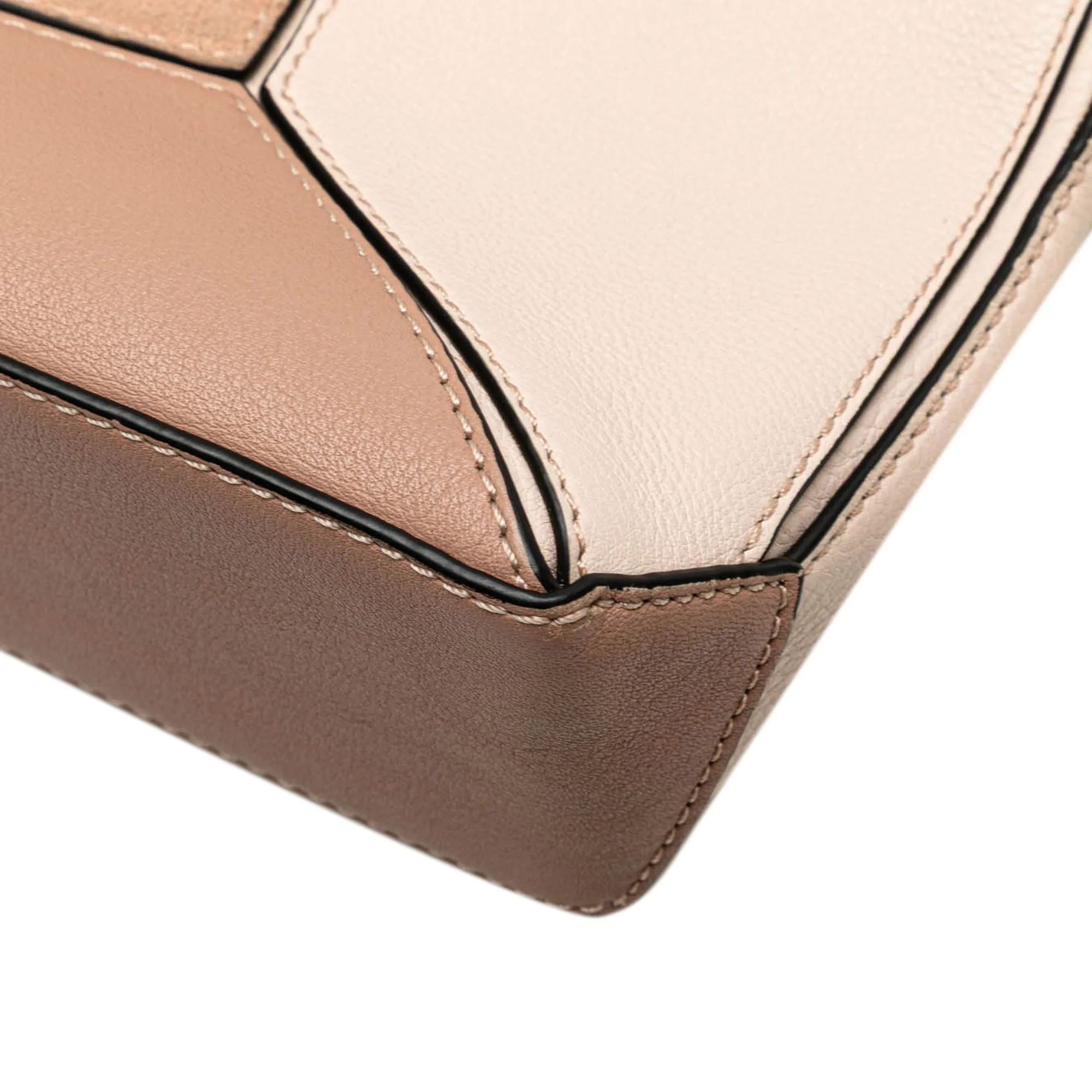 Mini Leather and Suede Puzzle Crossbody