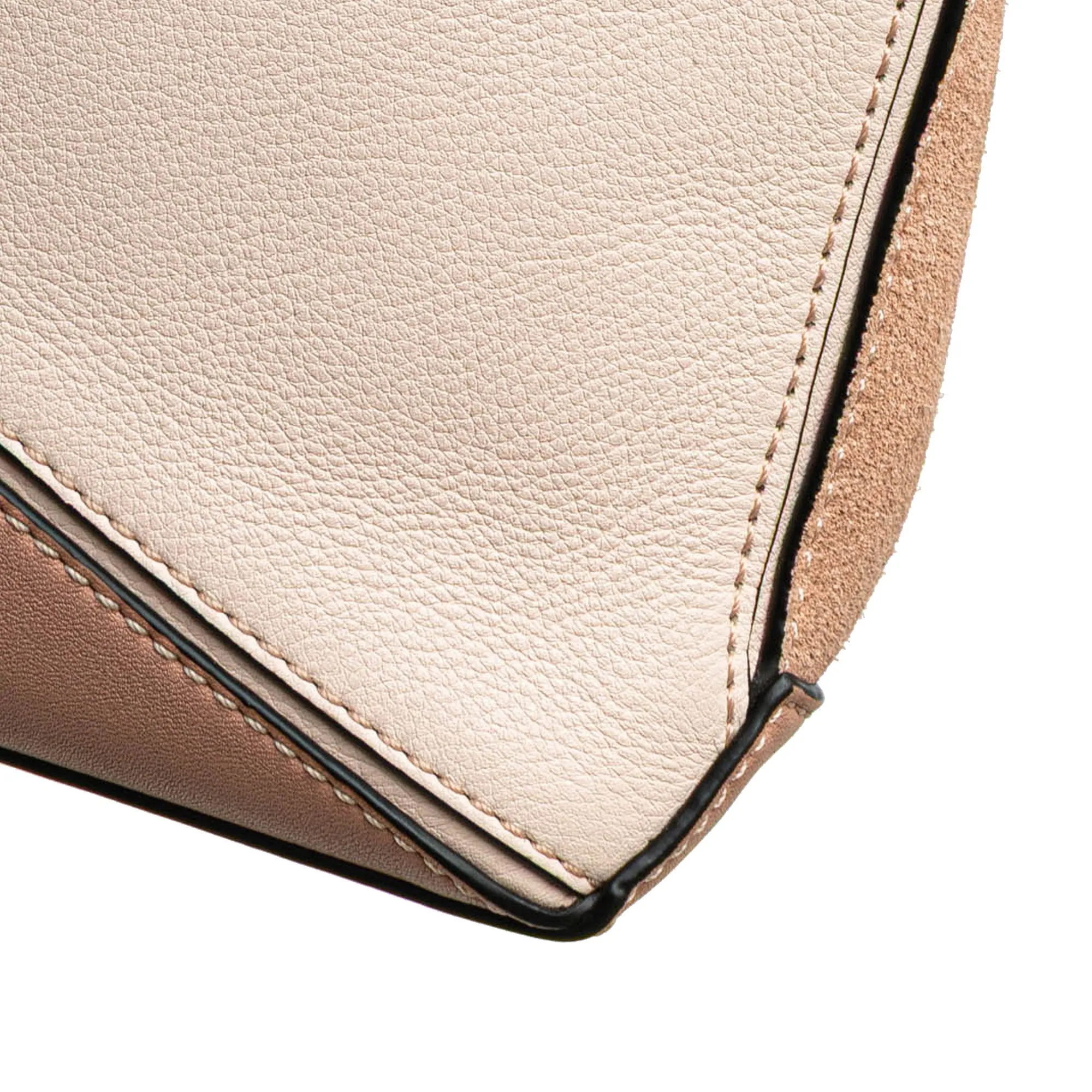 Mini Leather and Suede Puzzle Crossbody
