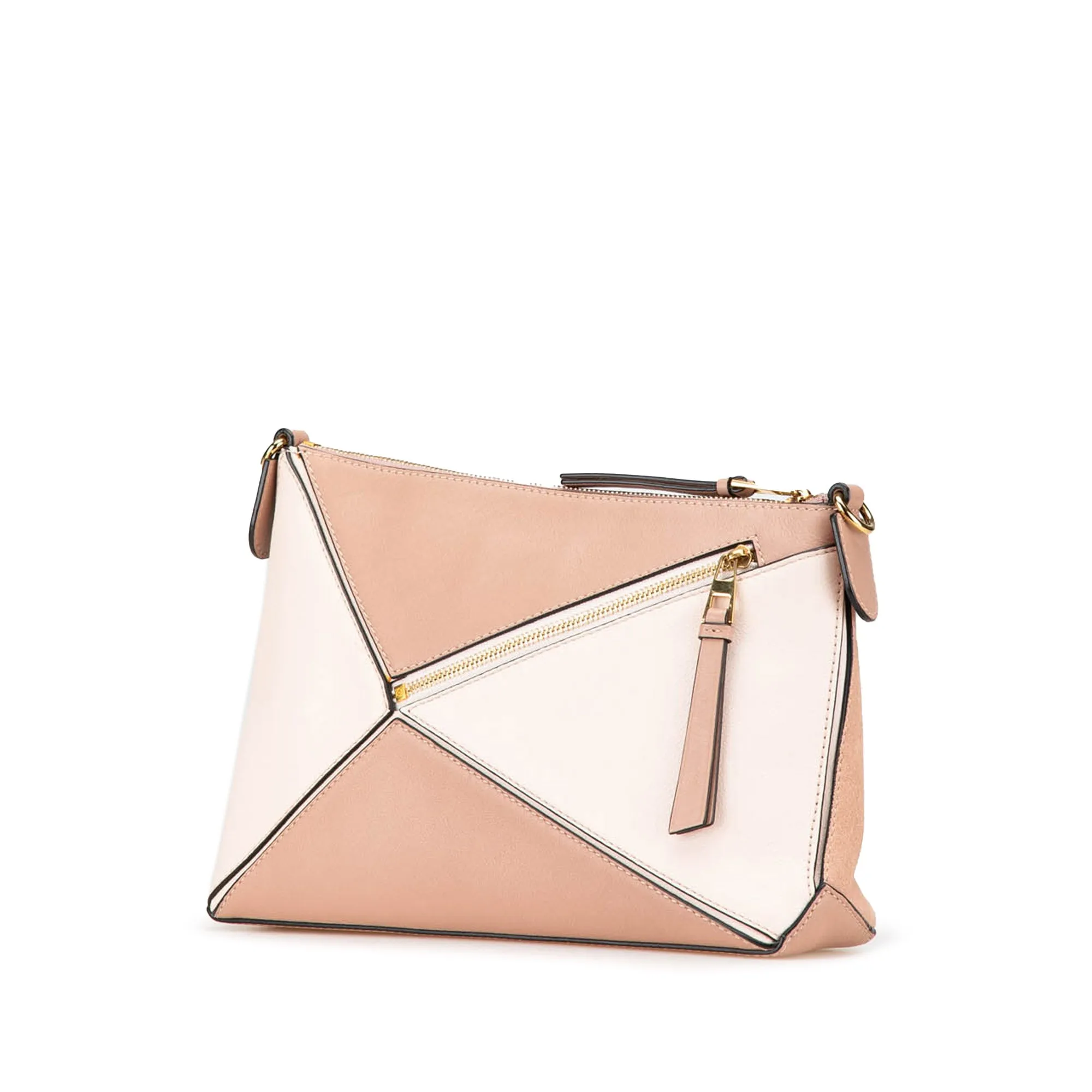 Mini Leather and Suede Puzzle Crossbody
