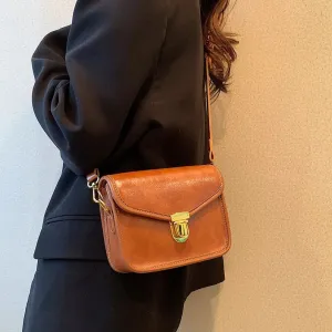 Mini Leather Bags Cute Crossbody Purse